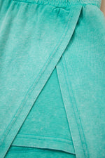 Two Piece Mineral Wash Cotton Loungewear Set