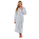 Daisy Dreamer Snuggle Fleece Hooded Robe - Soft Luxurious Dressing Gown