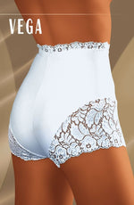 Wolbar Vega Lace Microfibre Lace Detail Shorts White