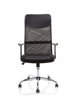 Vegalite High Mesh Back Black Executive Office Chair with Arms Black