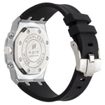 Visage Noir Argenté Chronograph Men's Watch