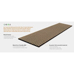 Walnut Acoustic Wall Panels 3 Pack