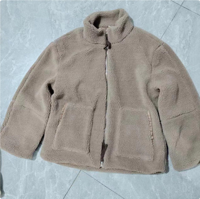 Warm Cosy Zip-up Teddy Fleece Jacket Sweater | 9 Colours Coffee