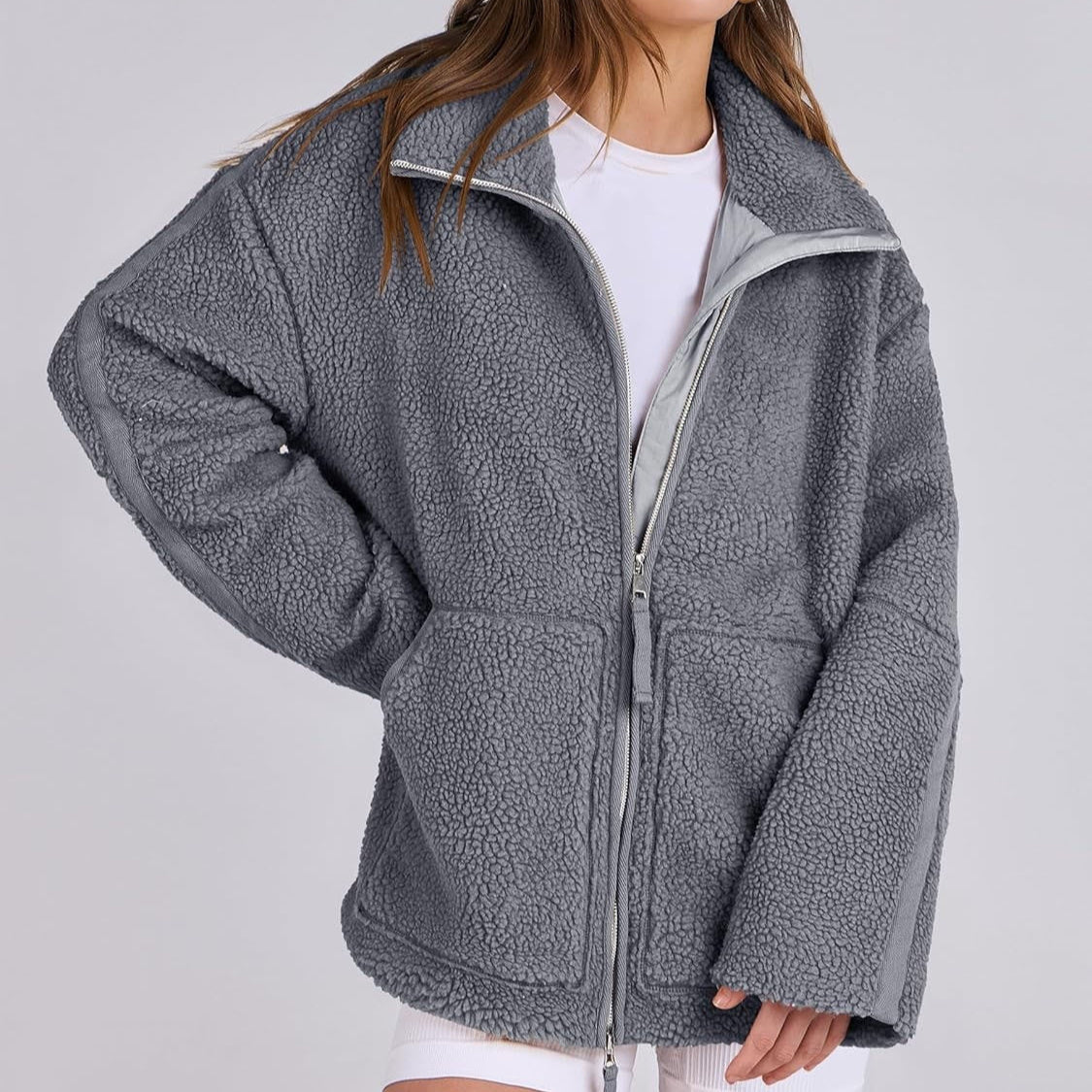 Warm Cosy Zip-up Teddy Fleece Jacket Sweater | 9 Colours