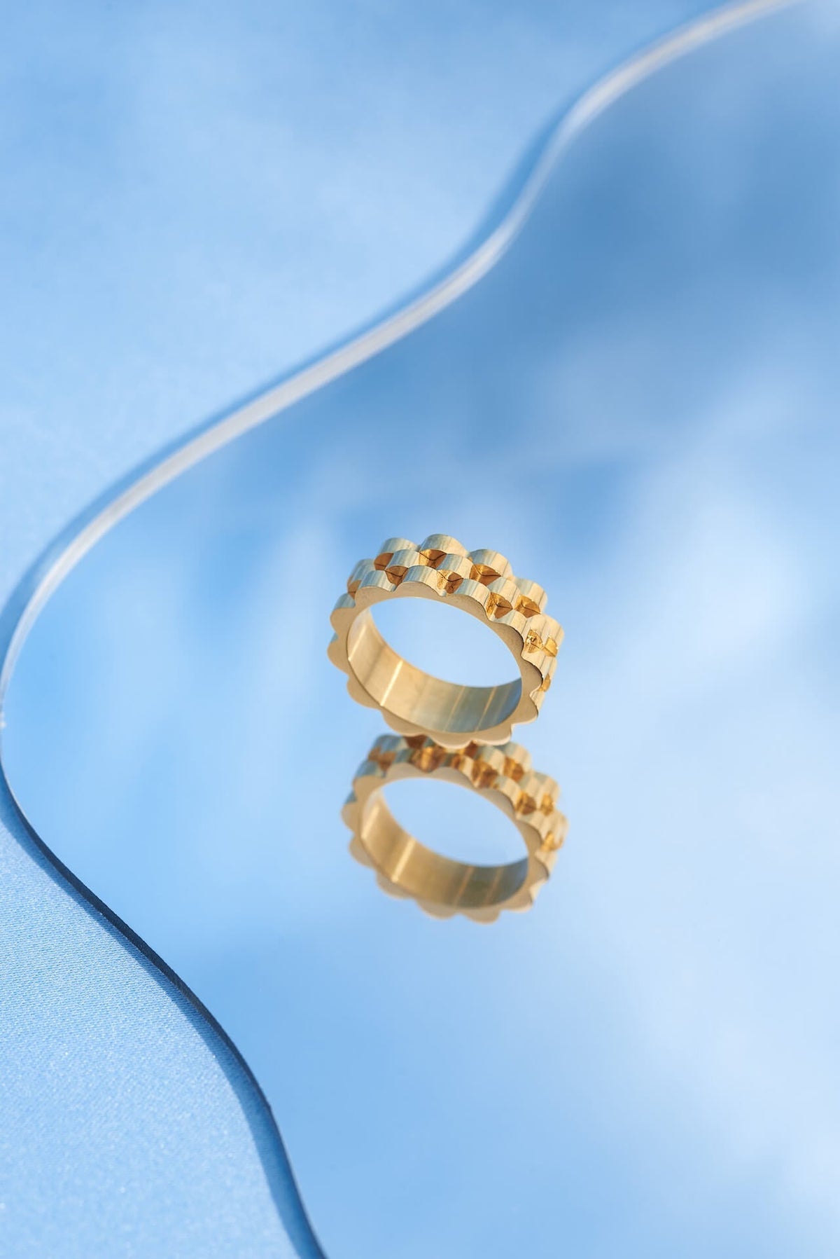 Watch Strap Gold Ring