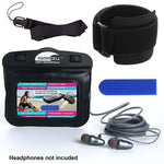 Waterproof Key Holder Armband Black With Headphone Jack
