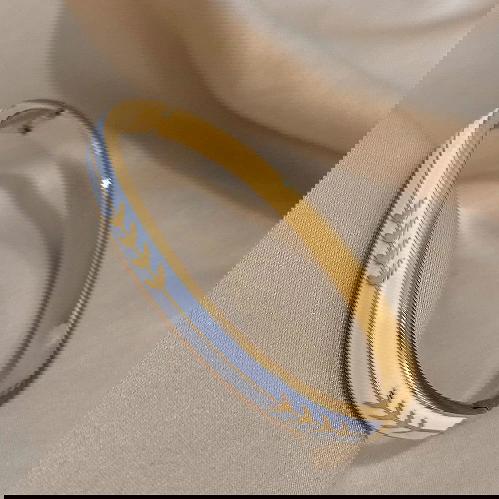 White Enamel Arrow Bracelet - Gold or Silver