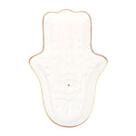 White Hamsa Hand Incense Stick Holder