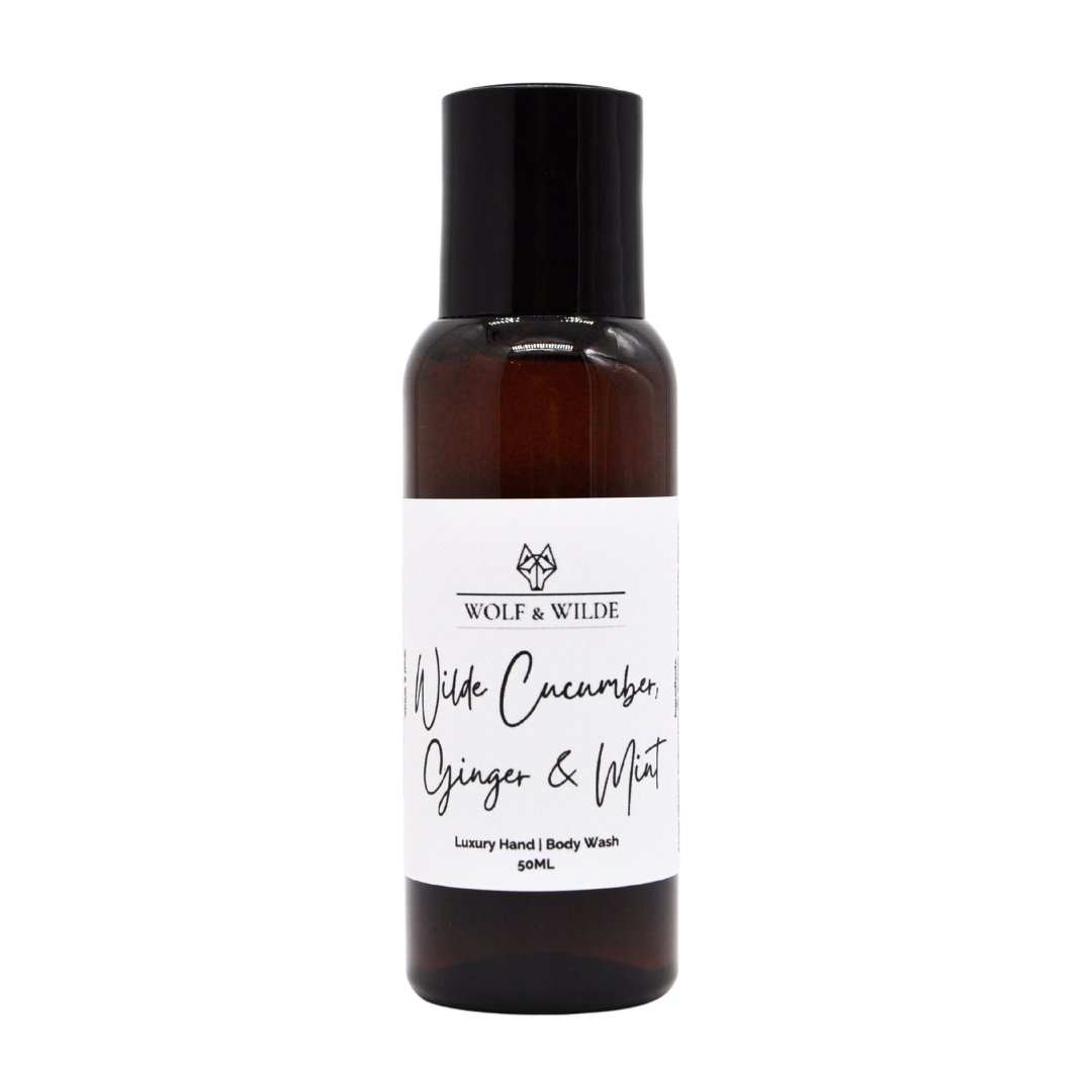 Wilde Cucumber, Ginger & Mint Travel Size Luxury Hand & Body Wash 50ml