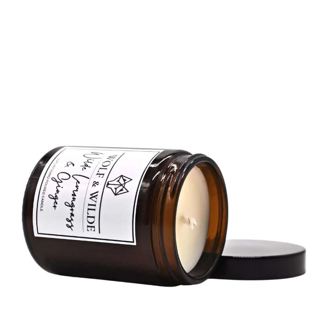 Wolf & Wilde Lemongrass & Ginger Luxury Aromatherapy Scented Candle Medium