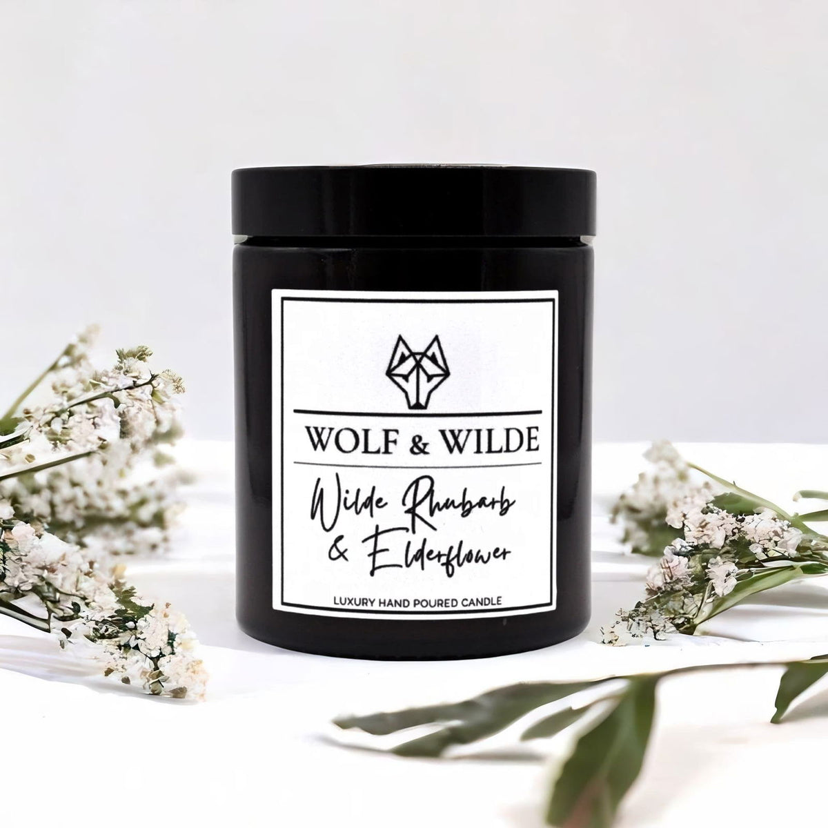Wilde Rhubarb & Elderflower Luxury Handmade Scented Candle