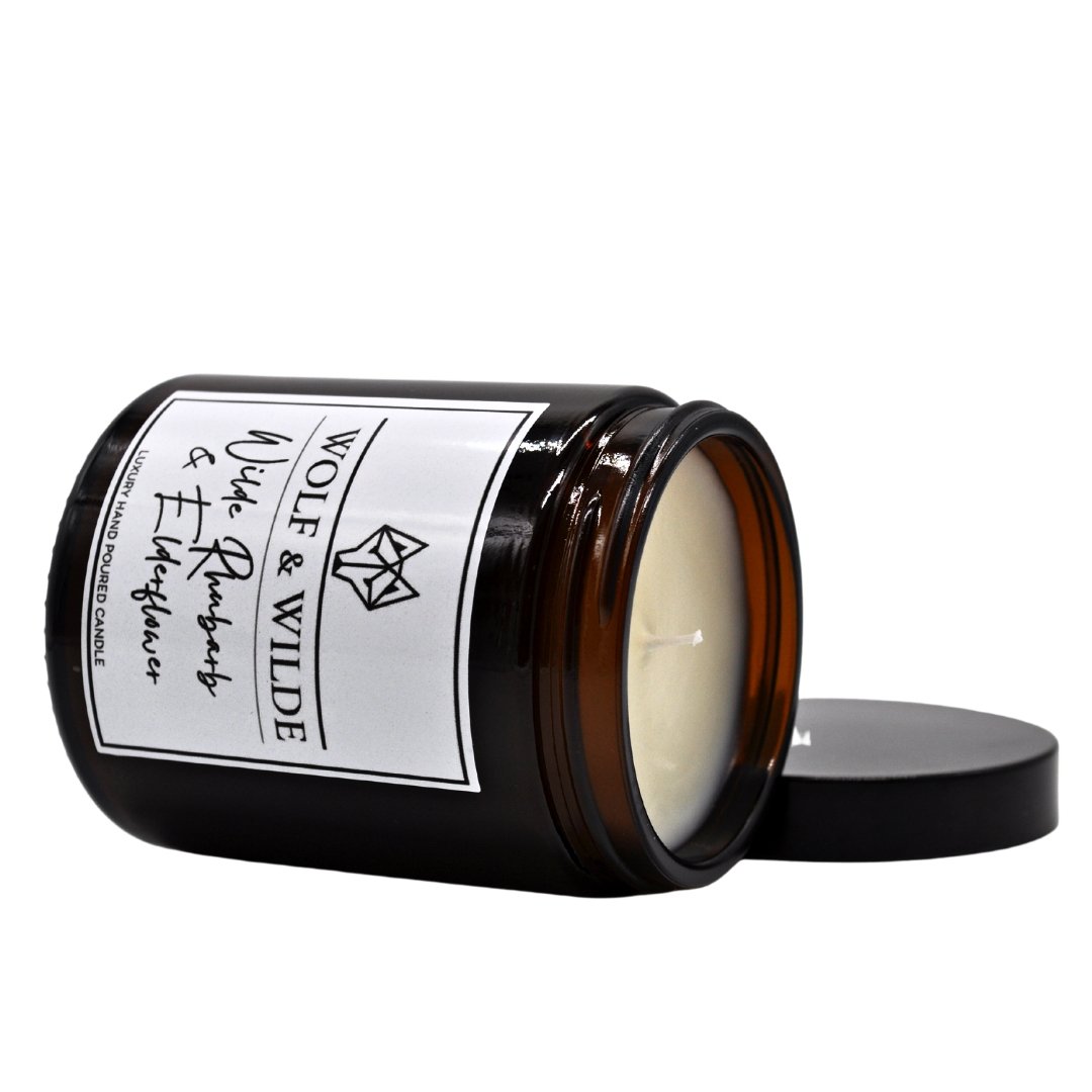 Wilde Rhubarb & Elderflower Luxury Handmade Scented Candle
