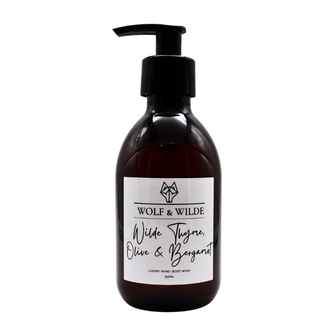 Wilde Thyme, Olive & Bergamot Luxury 2 In 1 Liquid Soap - Hand & Body Wash 250ml
