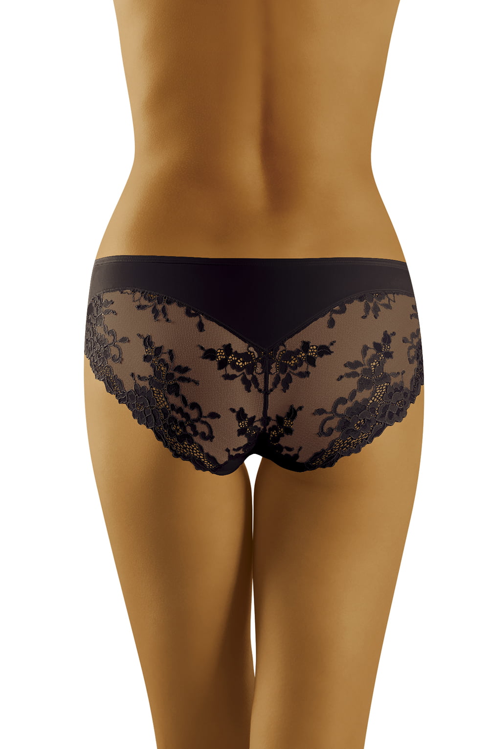 Wolbar Aria Floral Lace Briefs White