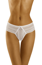 Wolbar Curanta Bow Lace Thong White