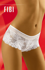 Wolbar Fibi Lace Short Style Briefs White