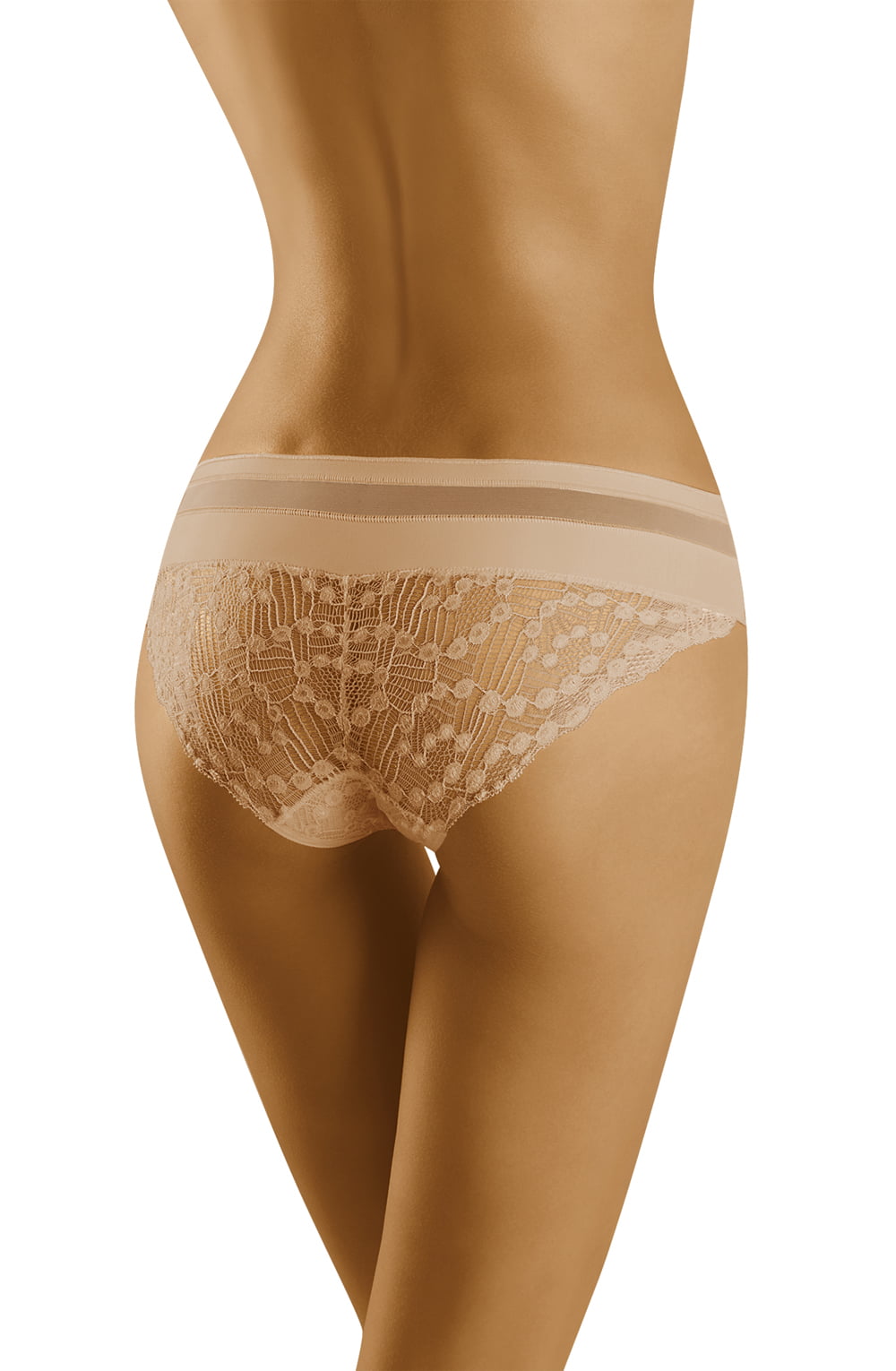 Wolbar Leda Beige Soft Lace Briefs