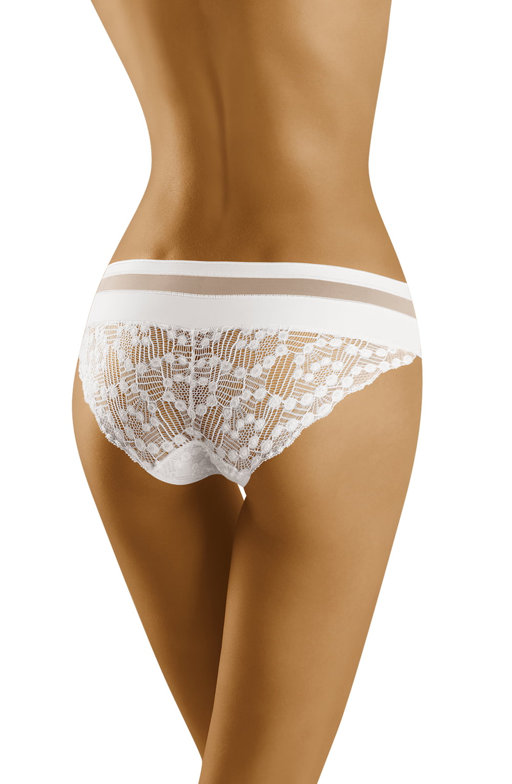 Wolbar Leda White Soft Lace Briefs