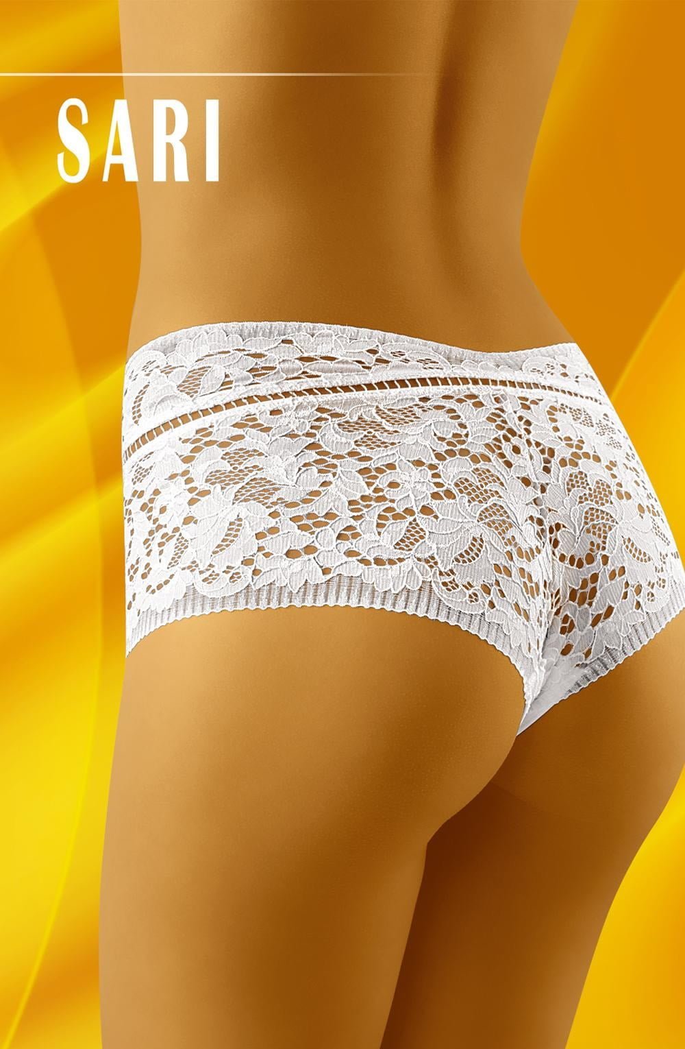 Wolbar Sari Lace Short Style Briefs White