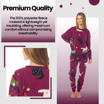 Daisy Dreamer Women's Cats & Dogs Soft Fleece Warm Pyjama Set