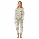 Daisy Dreamer Women's Sloth Soft Fleece Pyjama Set Long Sleeve SLOTH