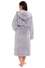 Daisy Dreamer Snuggle Fleece Hooded Robe - Soft Luxurious Dressing Gown
