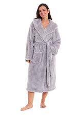 Daisy Dreamer Snuggle Fleece Hooded Robe - Soft Luxurious Dressing Gown