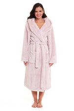 Daisy Dreamer Snuggle Fleece Hooded Robe - Soft Luxurious Dressing Gown