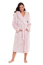 Daisy Dreamer Snuggle Fleece Hooded Robe - Soft Luxurious Dressing Gown