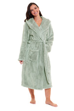 Daisy Dreamer Snuggle Fleece Hooded Robe - Soft Luxurious Dressing Gown