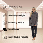 Daisy Dreamer Ultra-Soft Sherpa Lounge Set - Long Sleeve Top & Leggings with Pockets