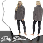 Daisy Dreamer Ultra-Soft Sherpa Lounge Set - Long Sleeve Top & Leggings with Pockets