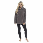 Daisy Dreamer Ultra-Soft Sherpa Lounge Set - Long Sleeve Top & Leggings with Pockets CHARCOAL