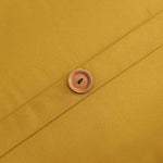 Wood Button Duvet Cover Set
