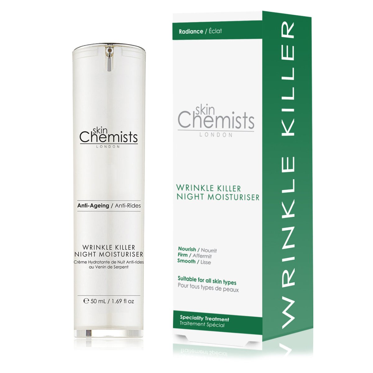 skinChemists Wrinkle Killer Night Moisturiser 50ml