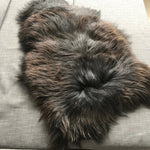 X-Large Icelandic Natural Black Brown Espresso Eco Sheepskin Rug