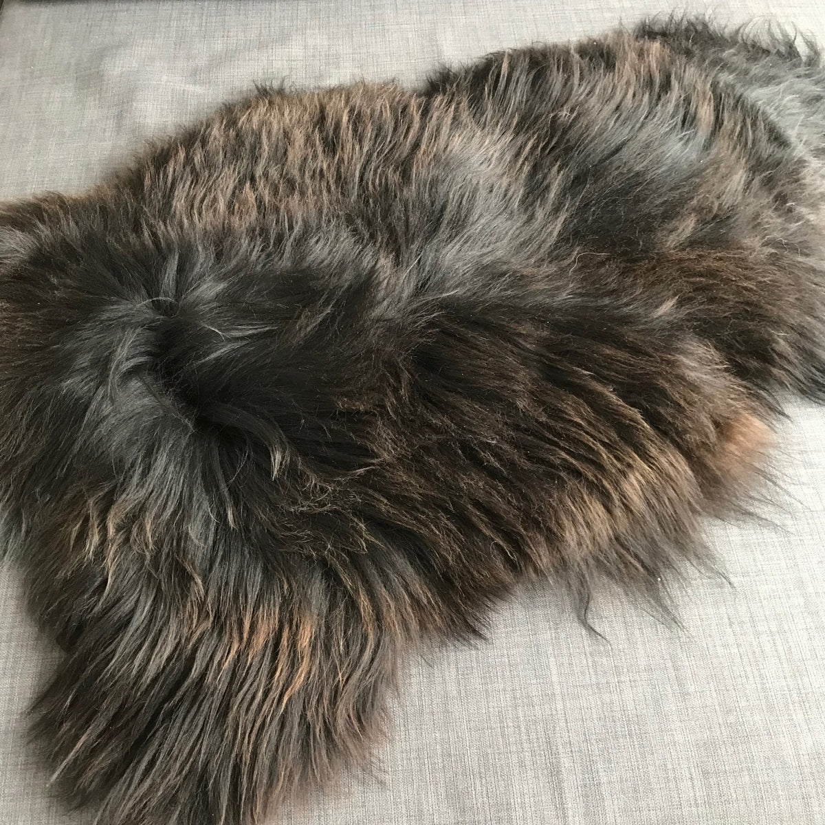 X-Large Icelandic Natural Black Brown Espresso Eco Sheepskin Rug