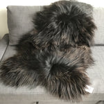 X-Large Icelandic Natural Black Brown Espresso Eco Sheepskin Rug
