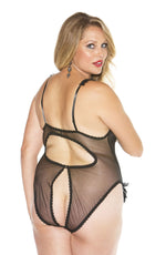 Shirley of Hollywood Plus Size Black Teddy