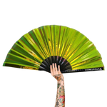 XL Festival Handheld Fan - Iridescent, Golden Goddess