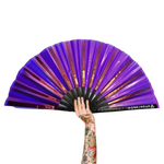 XL Festival Handheld Fan - Iridescent, Party Purple
