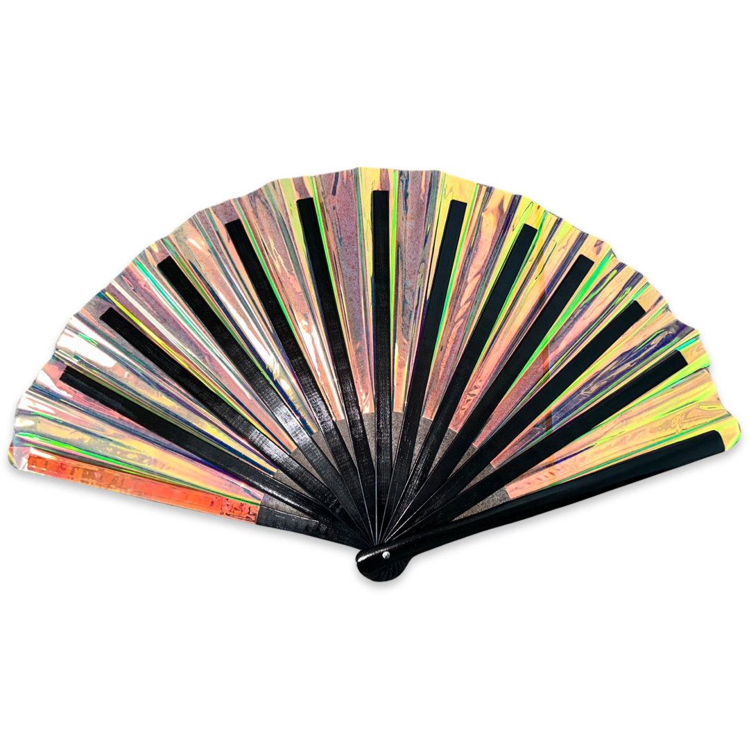 XL Festival Handheld Fan - Iridescent Unicorn Magic