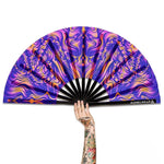 XL Festival Handheld Fan - UV Reactive, Sunset Session Fan ONLY