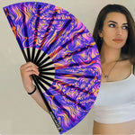 XL Festival Handheld Fan - UV Reactive, Sunset Session