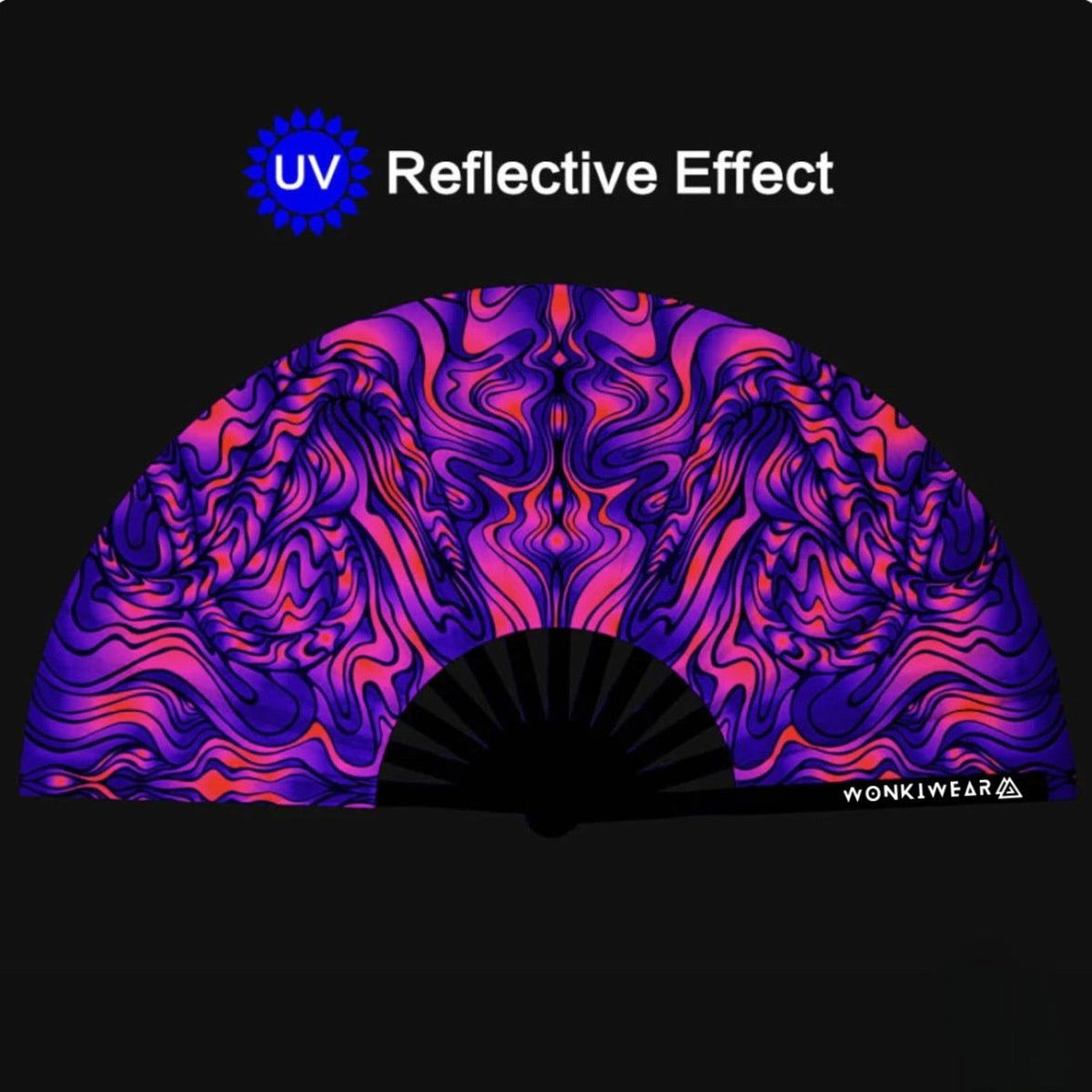 XL Festival Handheld Fan - UV Reactive, Sunset Session