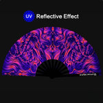 XL Festival Handheld Fan - UV Reactive, Sunset Session