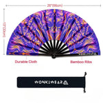 XL Festival Handheld Fan - UV Reactive, Sunset Session