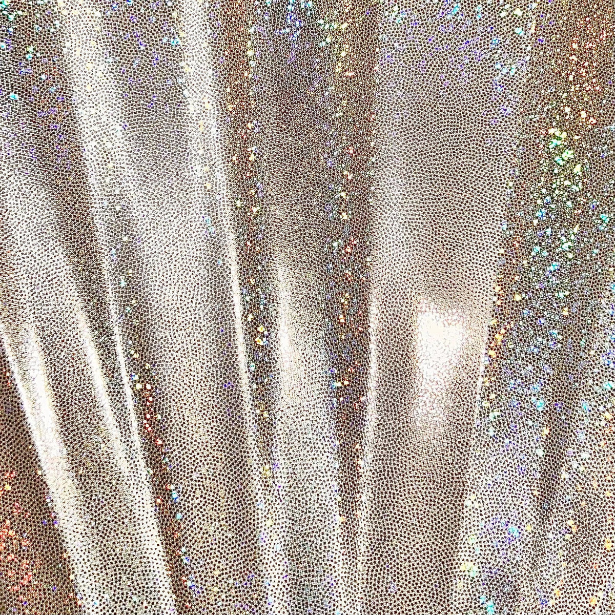 XL Foldable Handheld Fan - Galaxy Range, Jupiter Holographic Metallic Champagne