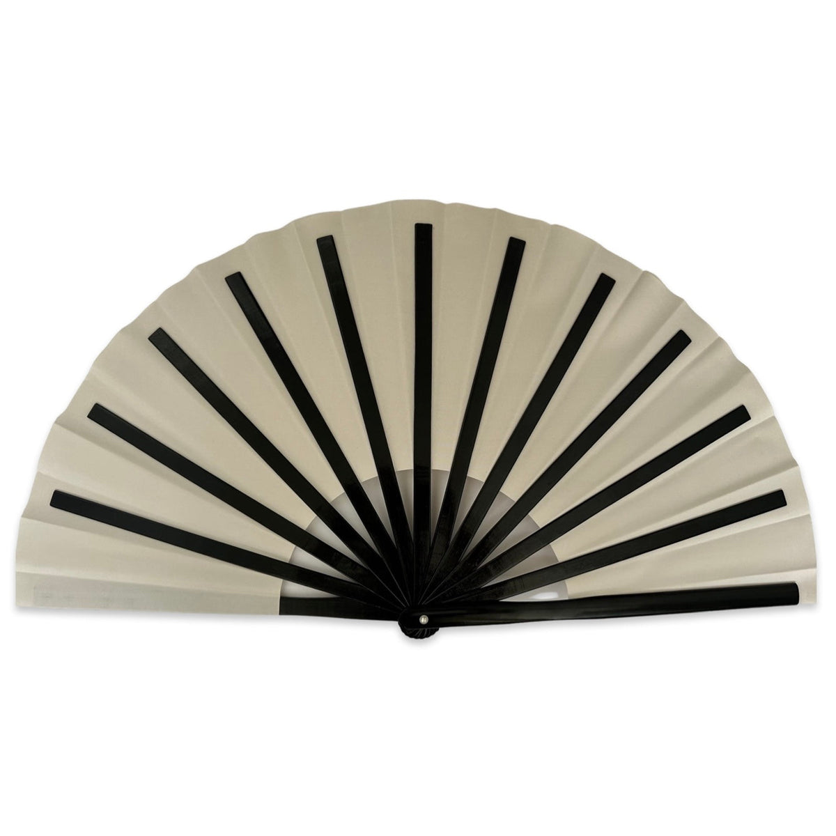 XL Foldable Handheld Fan - Galaxy Range, Jupiter Holographic Metallic Champagne