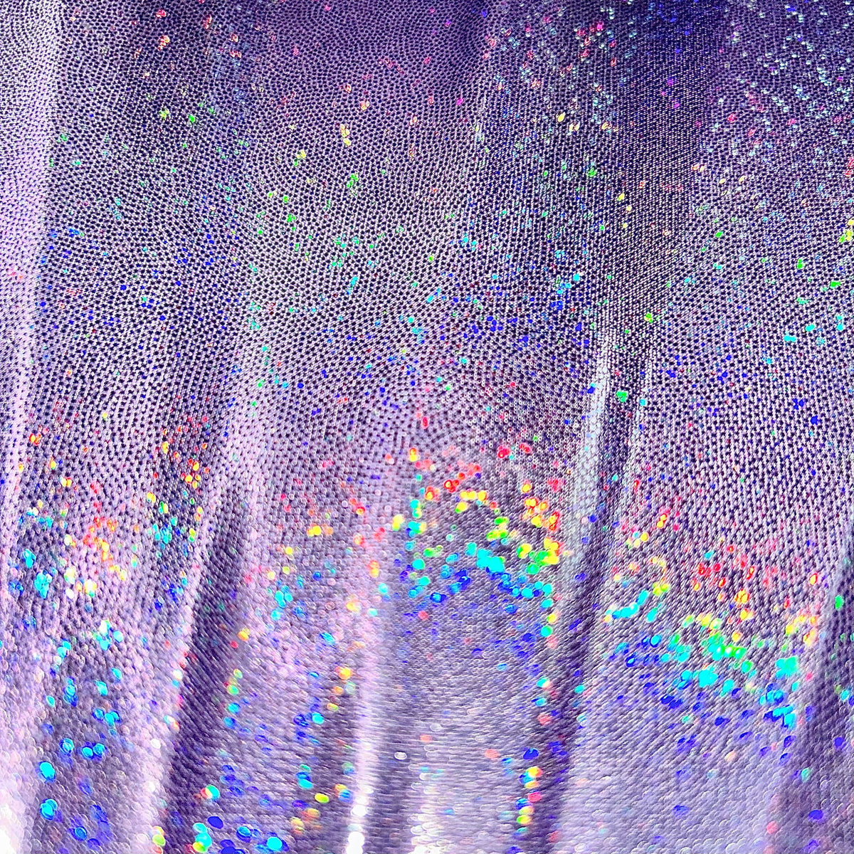 XL Foldable Handheld Fan - Galaxy Range, Luna Holographic Metallic Lilac Purple